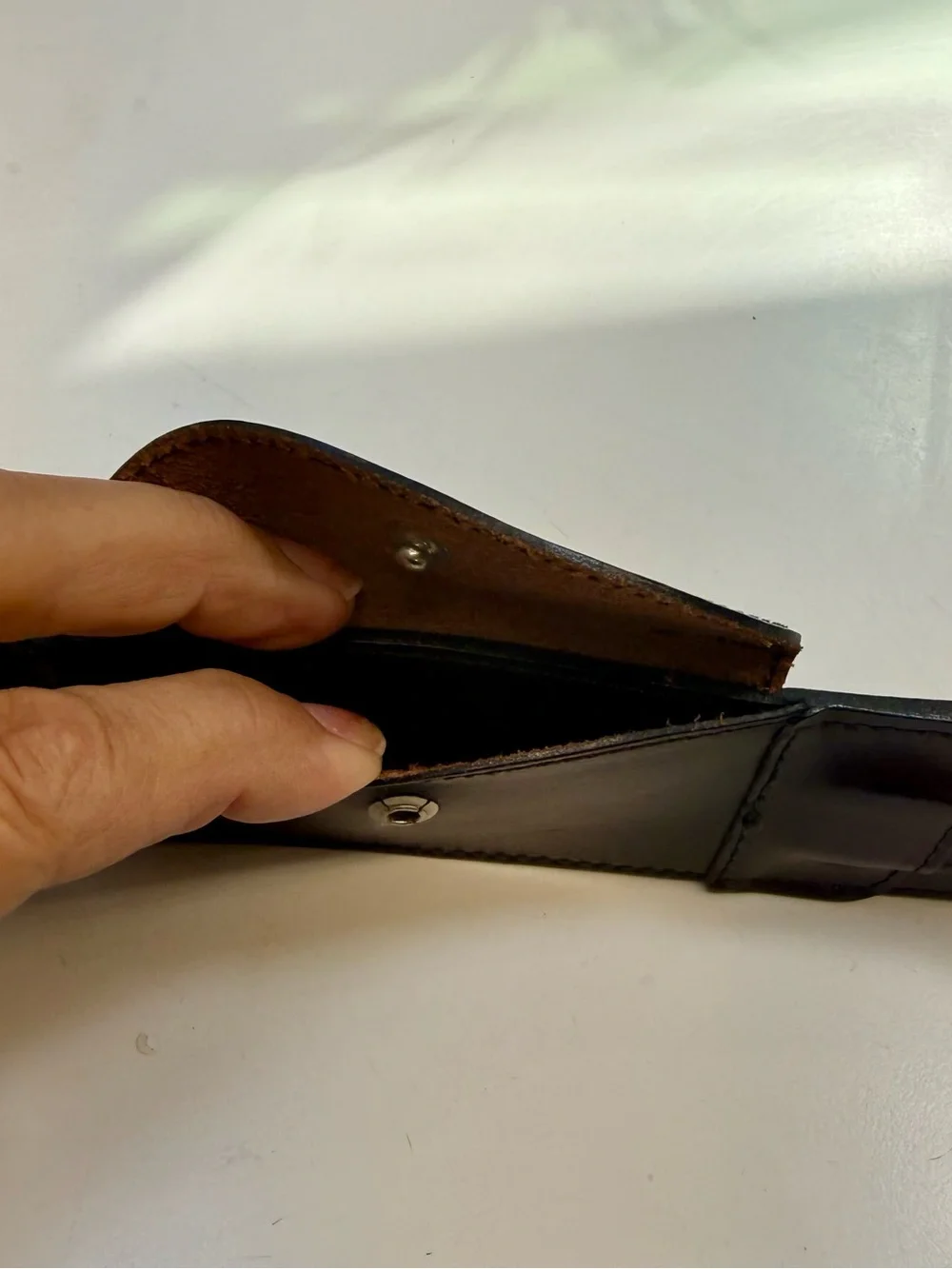 Designer Unisex Wide Leather Strap Bag Belt - Dark Burgundy.